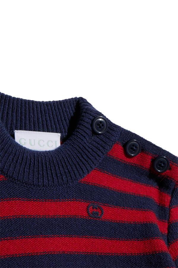 Kids Logo Stripes Knit Top