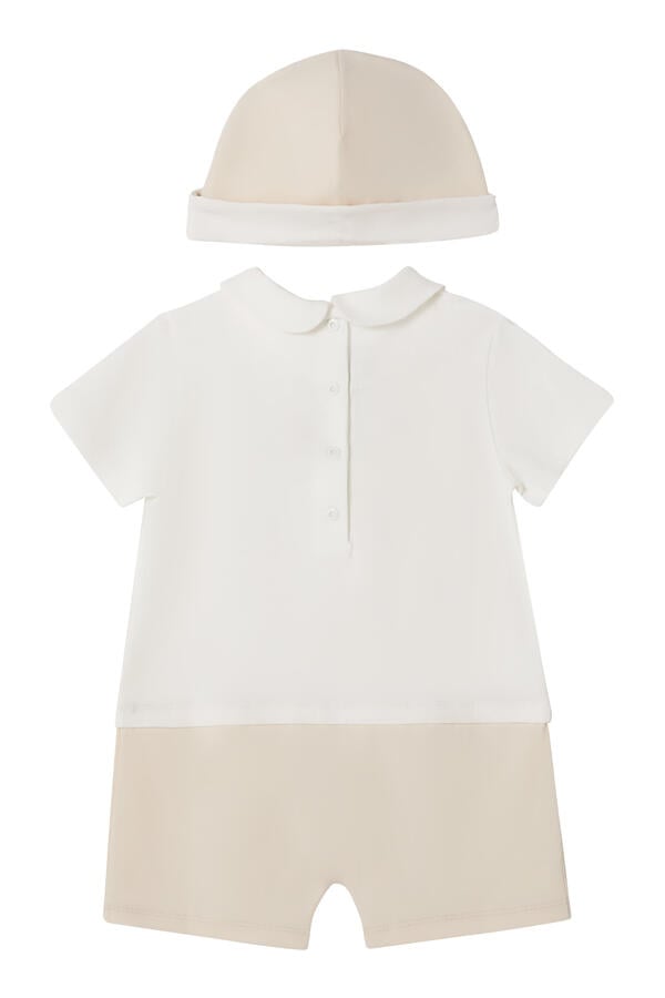 Kids Logo-Embroidered Romper Set