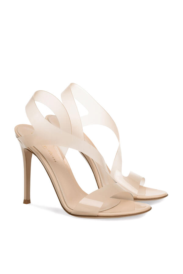 Metropolis 105 Sandals in Plexi and Leather