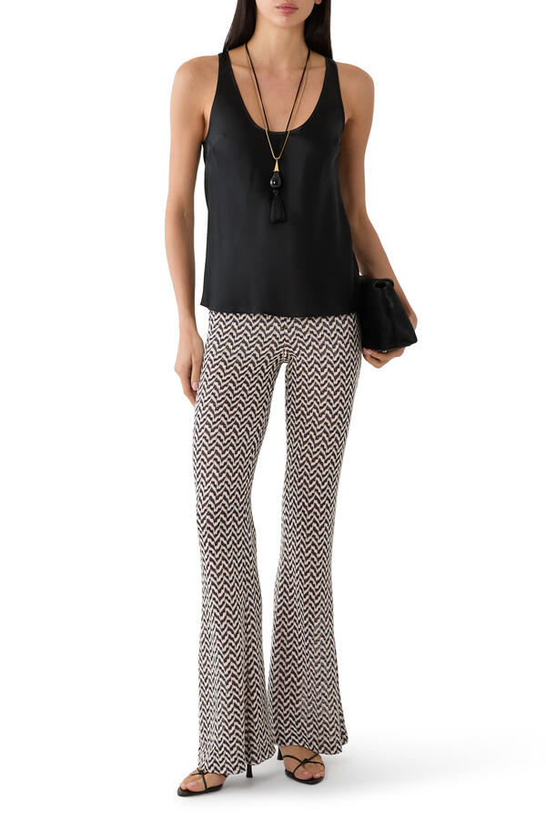 Chevron Rachel Flared Pants