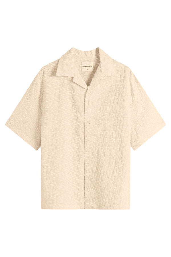 Ribbon Jacquard Vacation Shirt