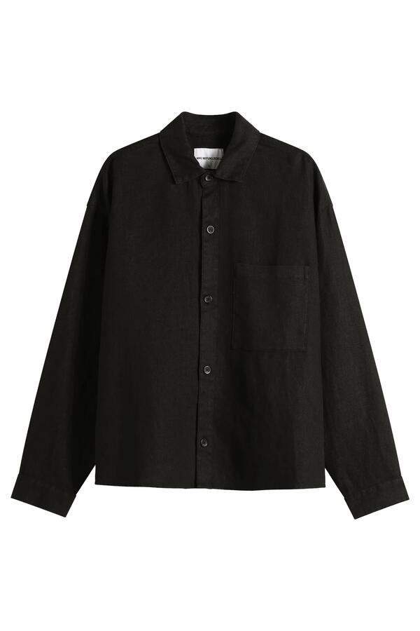 Linen Box Dress Shirt