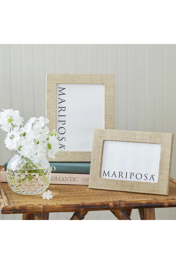 Coconut Grove Faux Grasscloth Picture Frame, 5x7