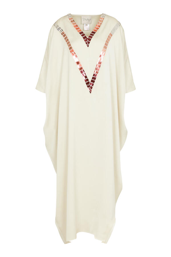 Embellished V-Neck Kaftan