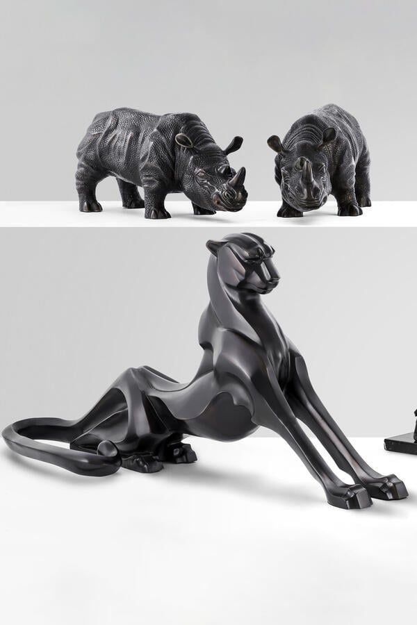 Aluminium Cheetah Sculpture