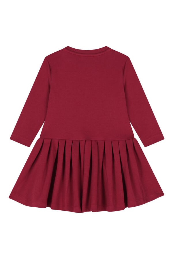 Kids Pleated Logo Dress
