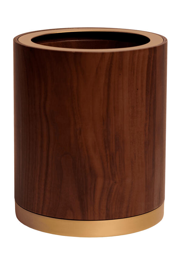 Walnut Waste Bin