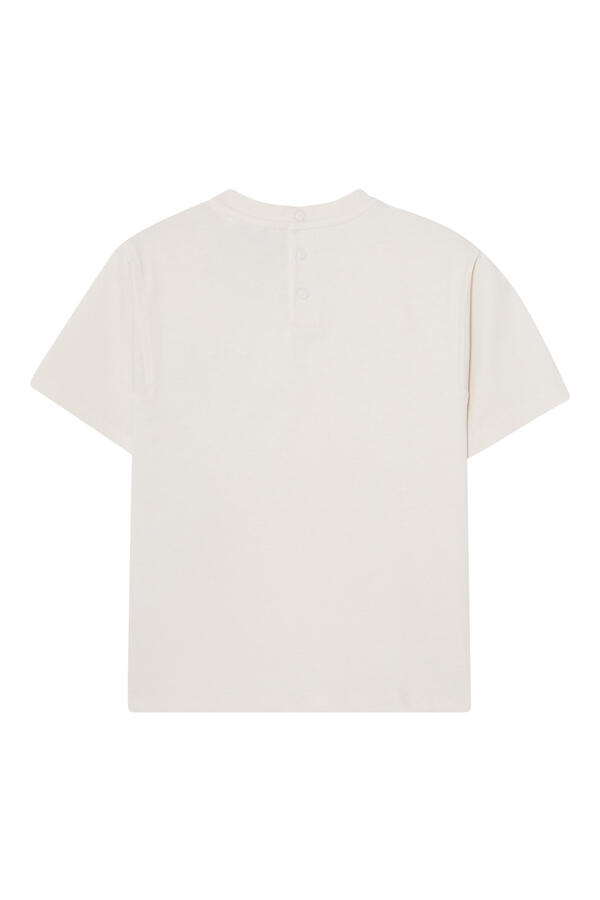 Kids Logo Back Button Closure T-Shirt