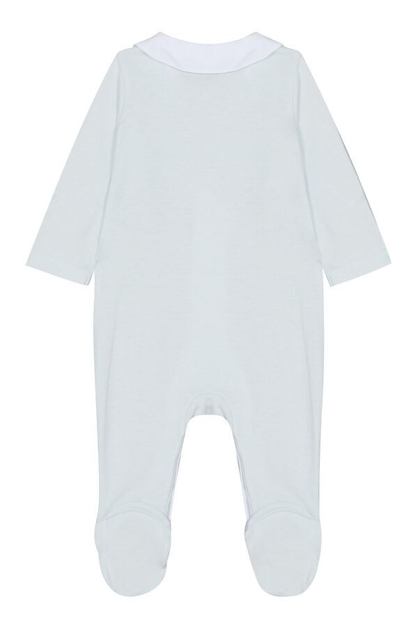 Kids Pointed Collar Embroidery Pajama
