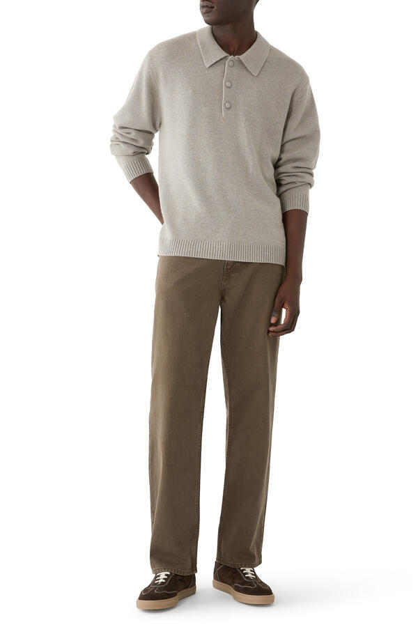 Paxton Cashmere Knit Polo 