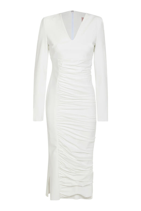 Long Sleeves Midi Dress