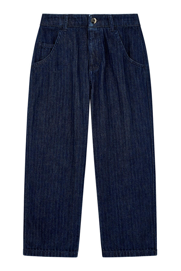 Kids Striped Denim Jeans