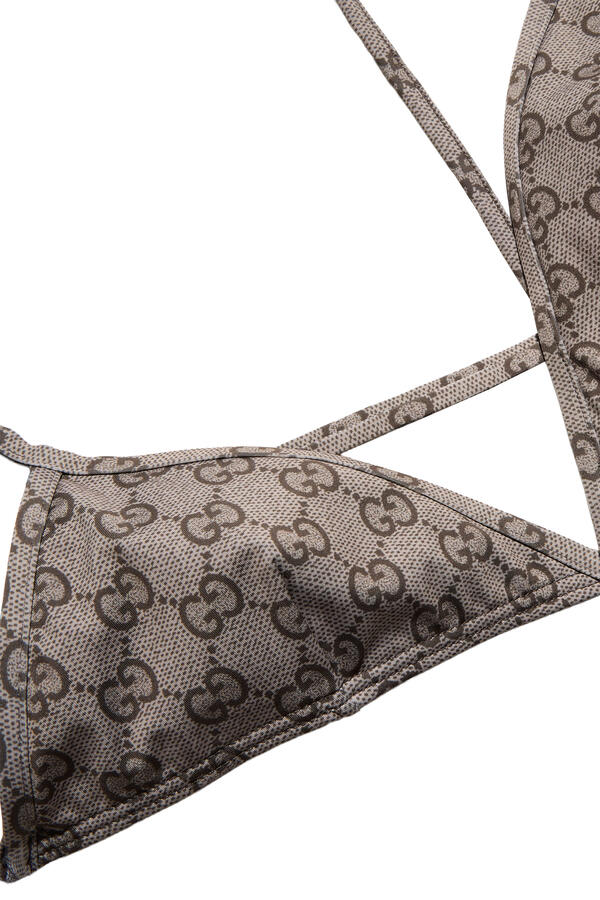 Allover GG Print Bikini Set
