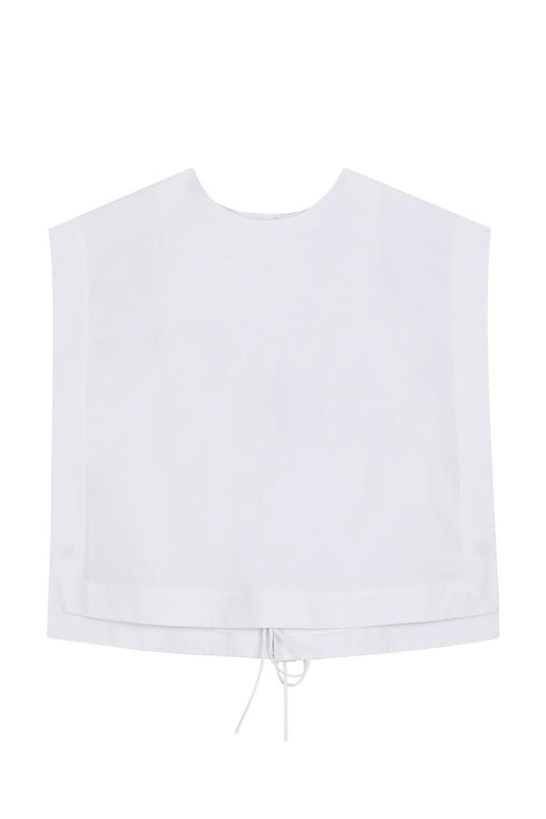 Compact Eco Poplin Cropped Square Top