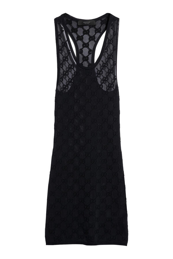 GG Scoop Neck Sleeveless Dress