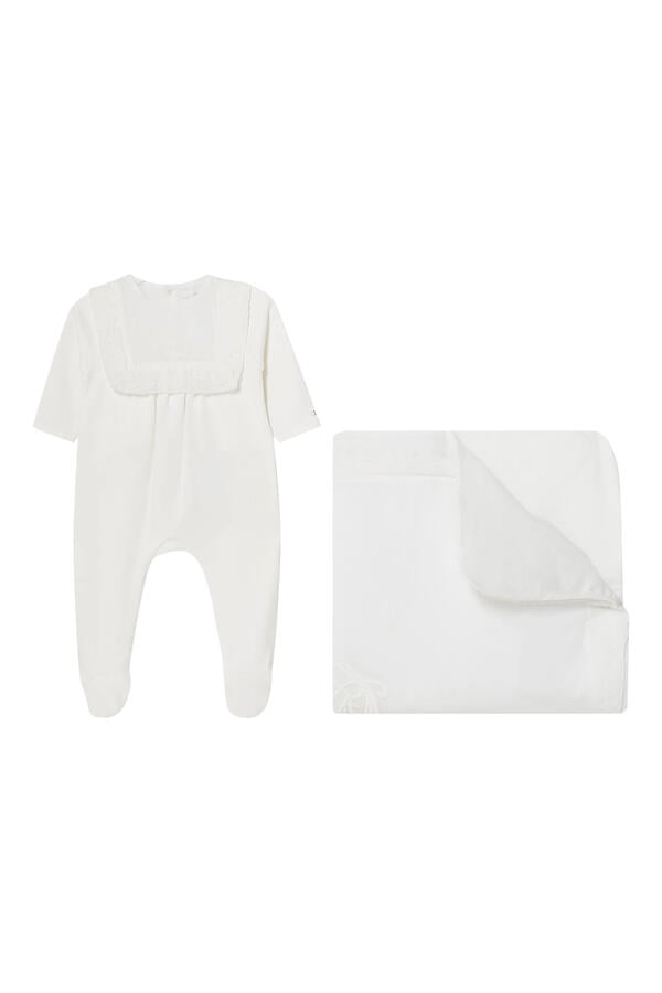 Kids Logo Pajama and Blanket Set