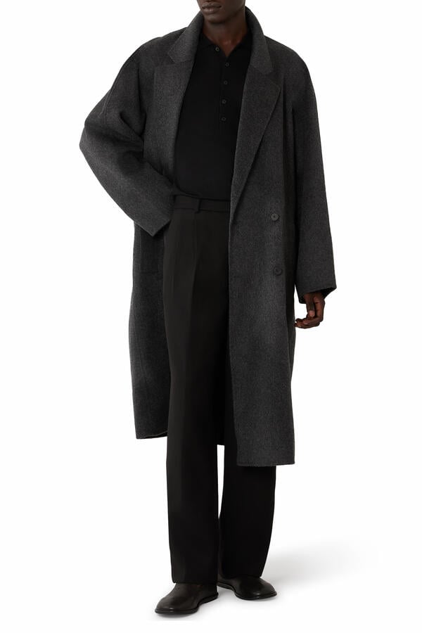  Sutton Double Breasted Wool Coat