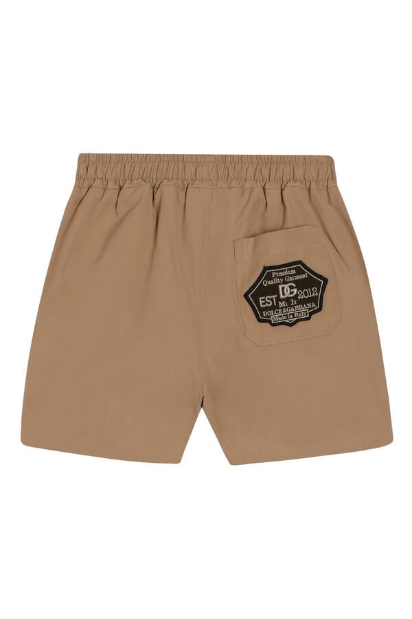 Kids Poplin Bermuda Shorts with DG Patch