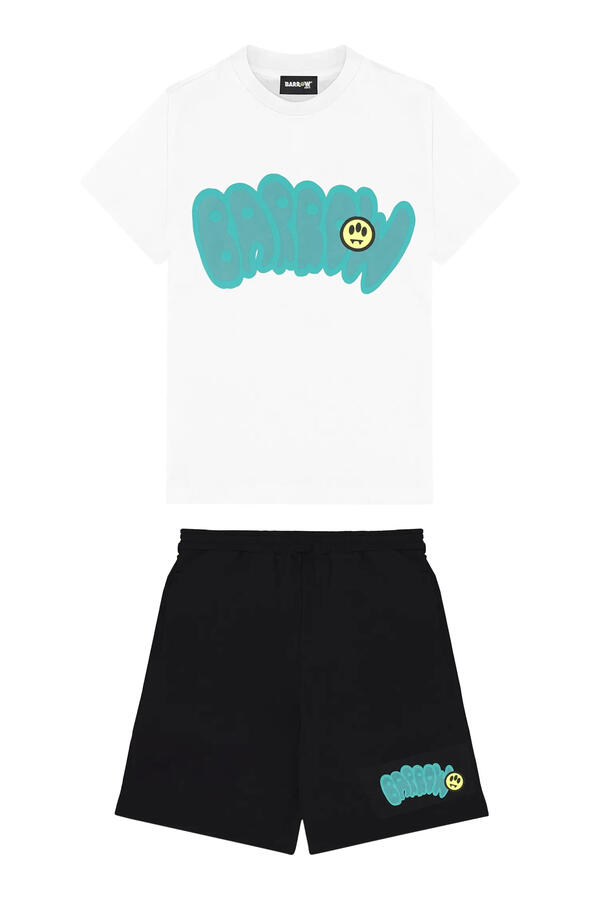 Kids Logo Cotton T-Shirt & Shorts Set