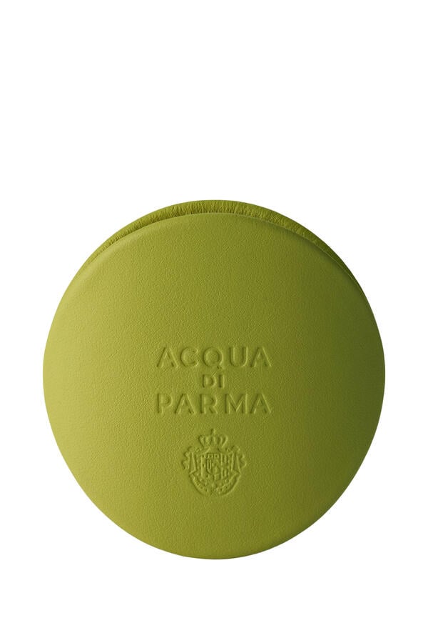 Car Diffuser Calfskin Jungle Green With Lilla Case
