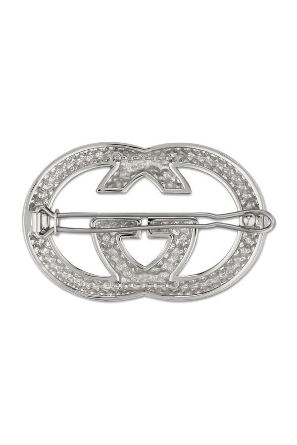 Interlocking G Crystal Hair Clip