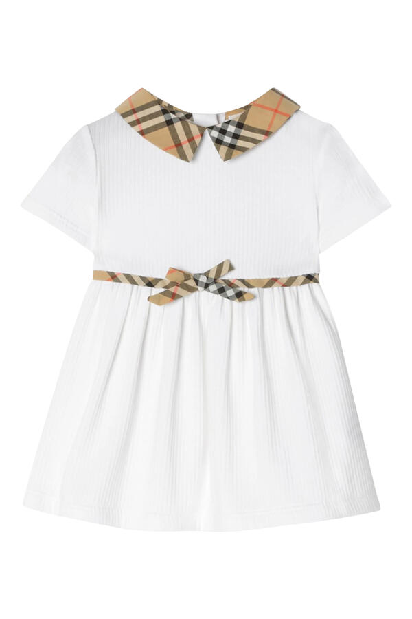Kids Check Trim Dress with Bloomers