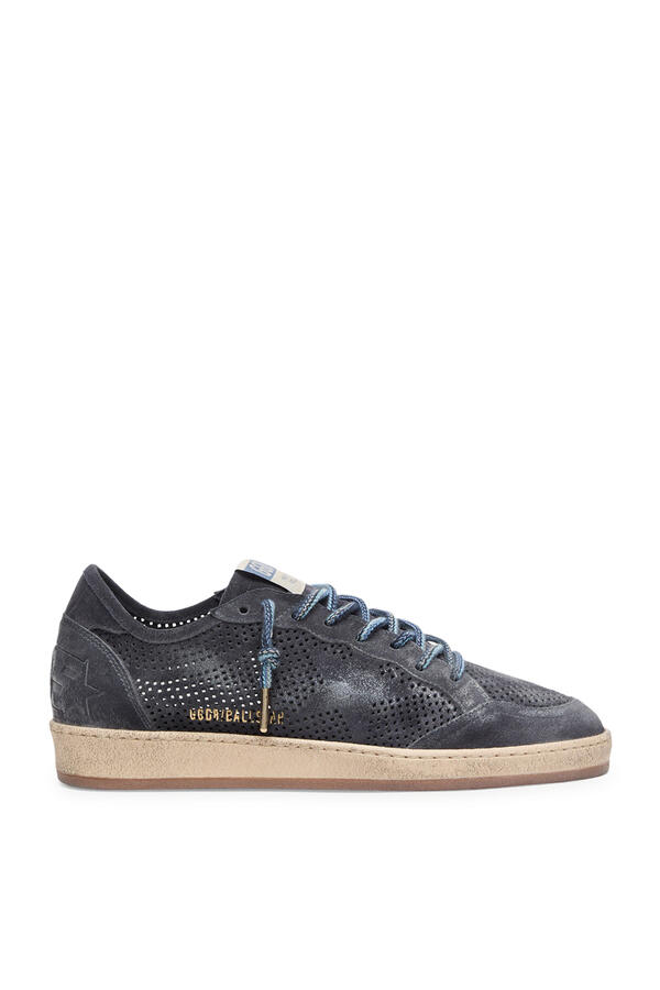 Ball Star in Perforated Suede with Suede Star