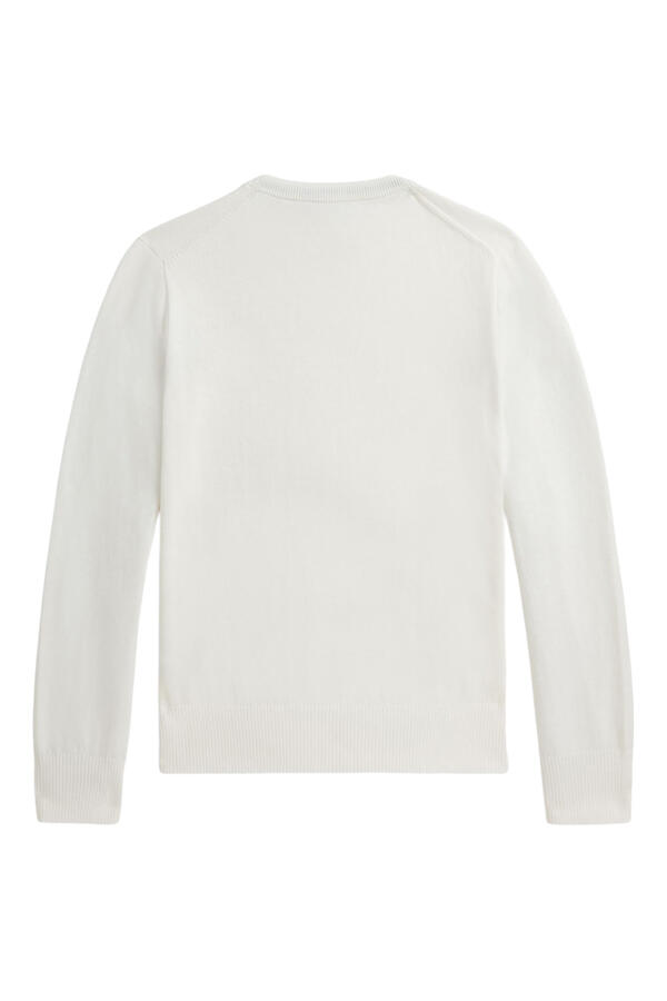 Kids Embroidered Crewneck Sweater