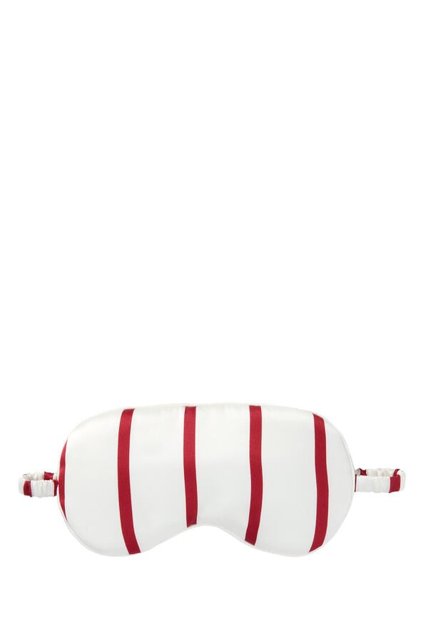 Silk Striped Eye Mask
