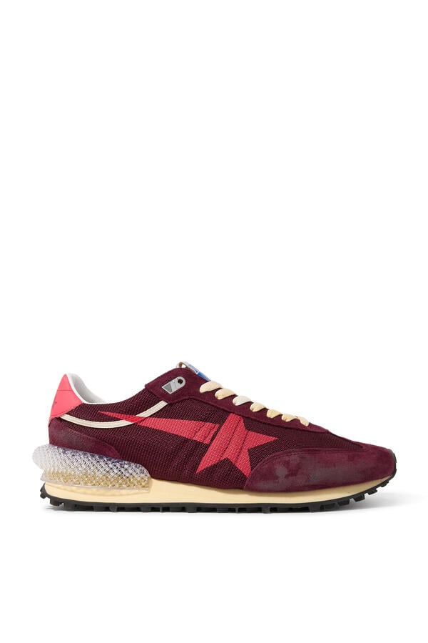 Women’s Marathon Sneakers in Mesh and Suede