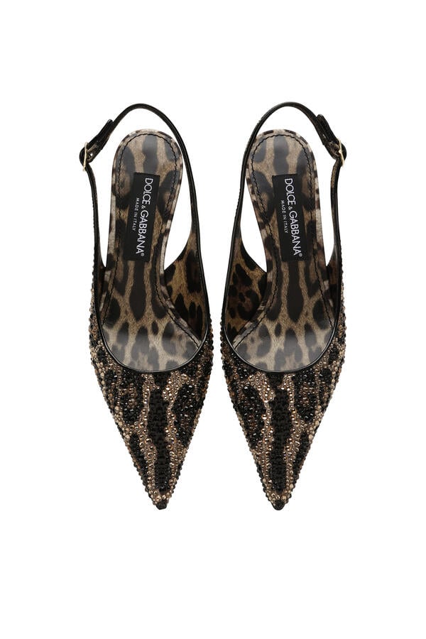 Fusible Rhinestones Satin 60 Slingbacks