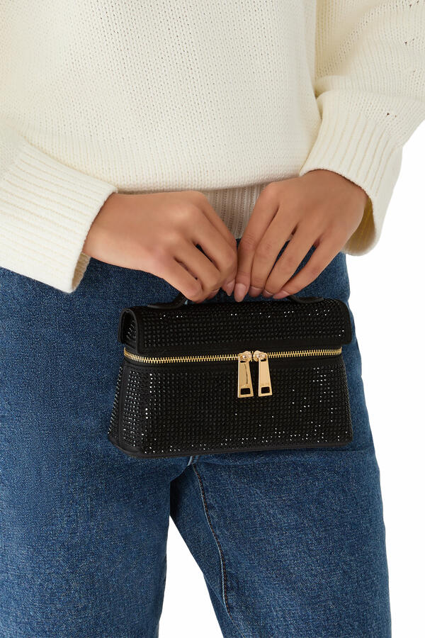 Thea Artificial Crystal Top Handle Bag