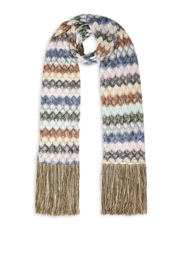 Lace Raschel Fringe Scarf