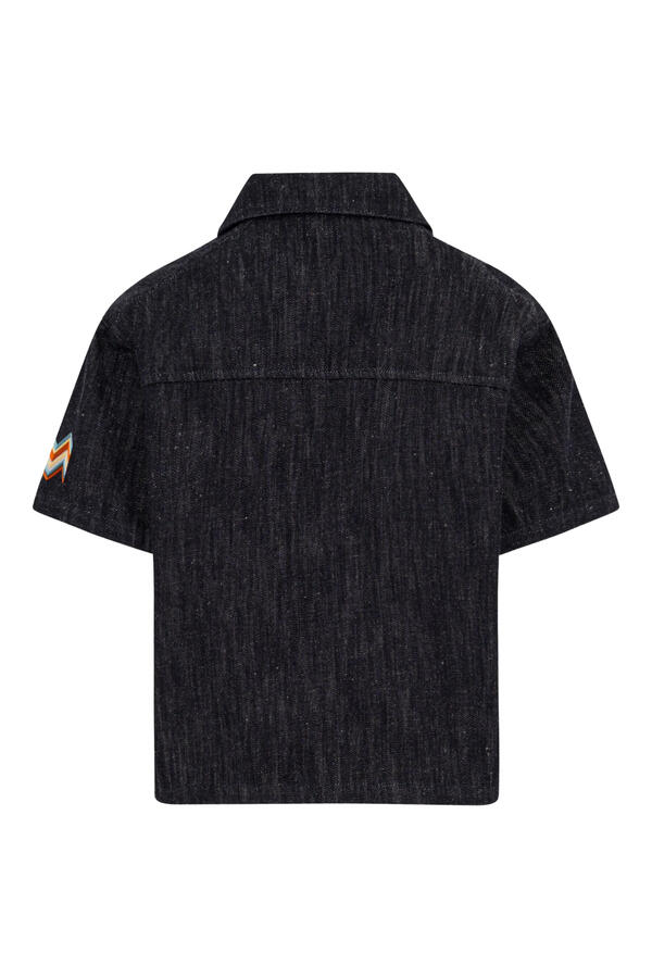 Kids Logo Chest Pocket Denim Shirt