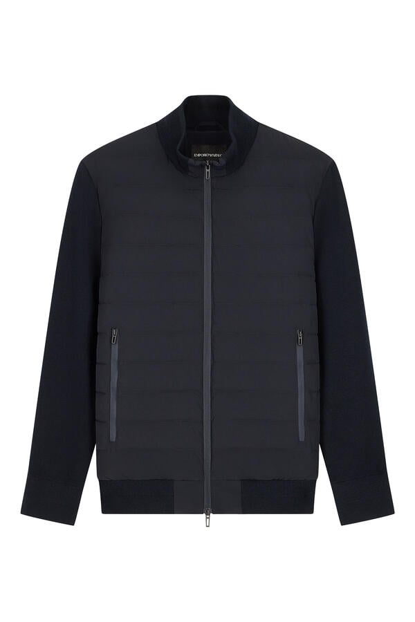 Knit Sleeves Travel Essential Down Jacket
