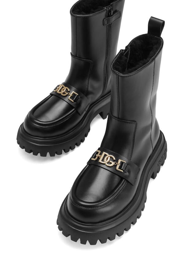 Kids Nappa Calfskin Ankle Boots