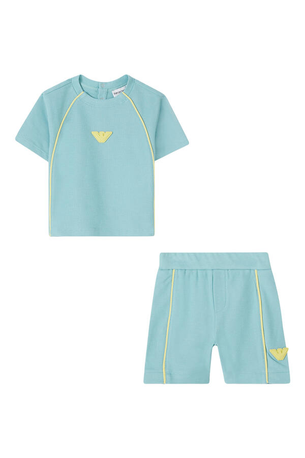 Kids Logo Piqué T-Shirt and Shorts Set