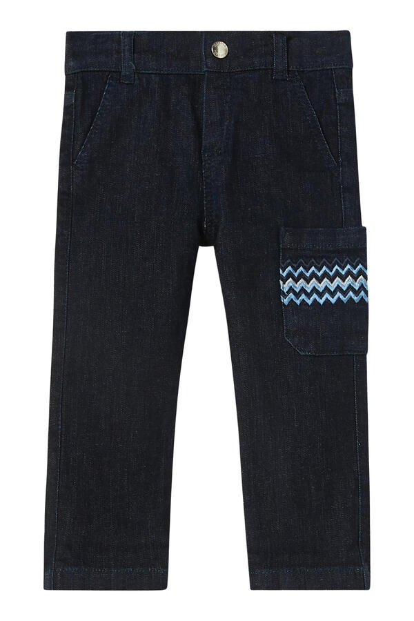 Kids Logo Denim Cropped Trousers
