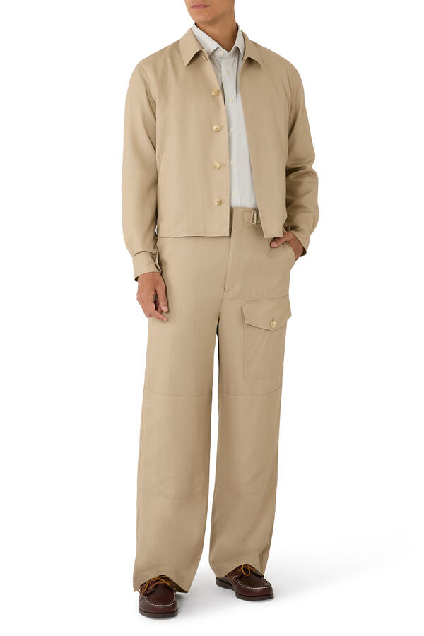 Micro Print Signature Twill Shirt