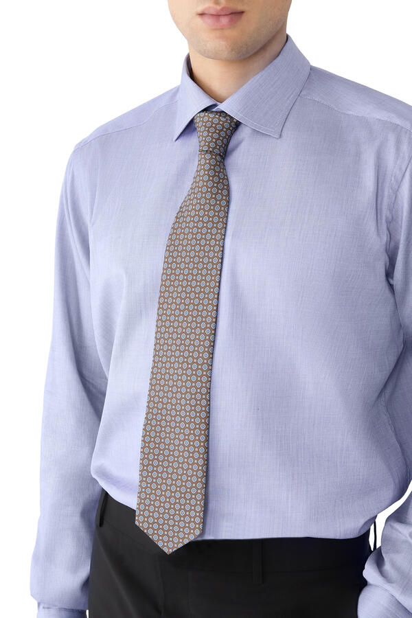 Medallion Printed Silk Tie