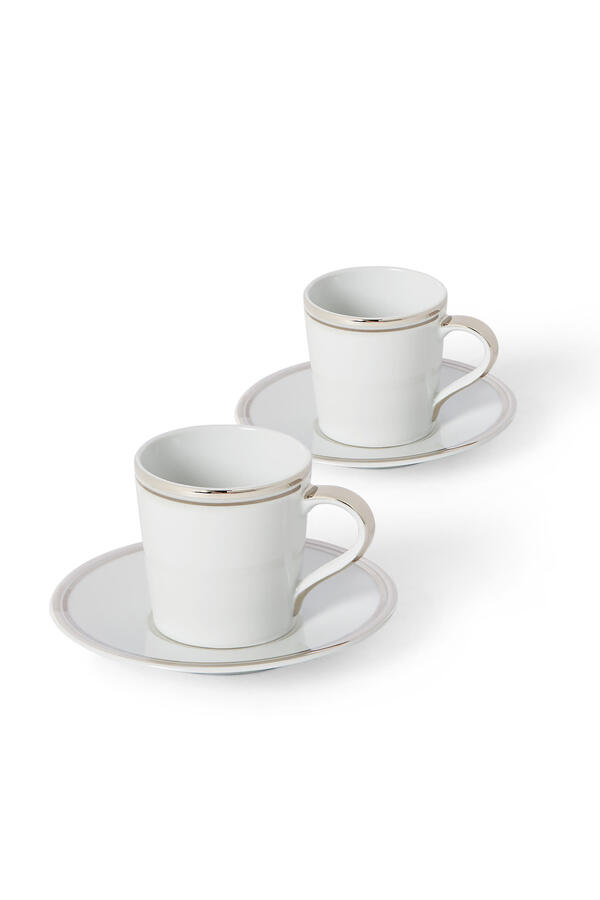 Espresso Cups and Saucer, Set of 2