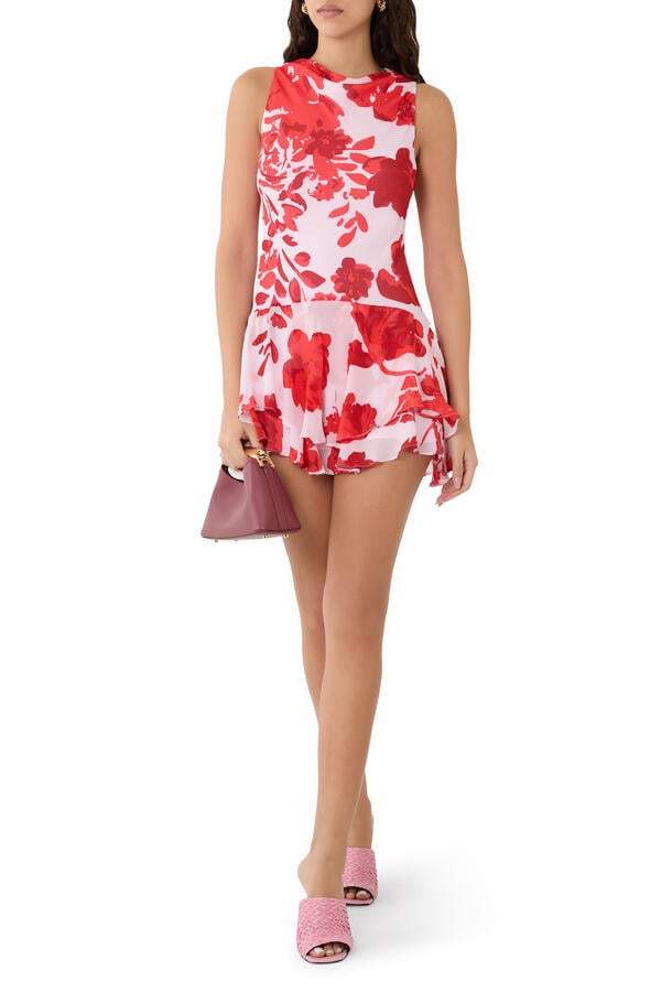  Aleyna Ruffle Mini Dress 