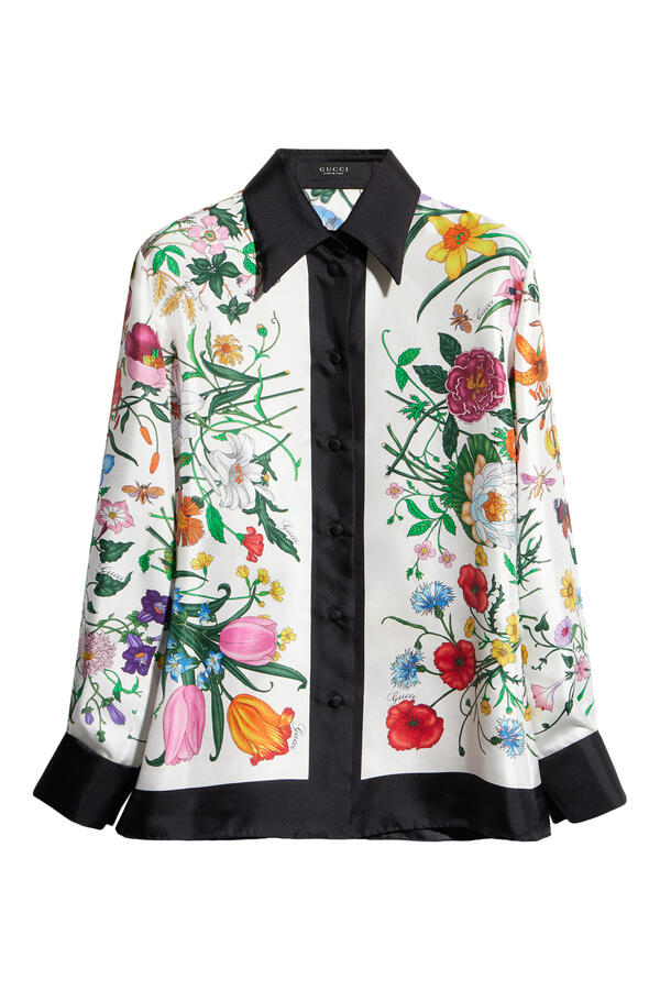 Printed Silk Shirt 