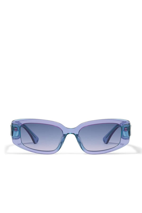 Logo Lettering Rectangle-Frame Sunglasses