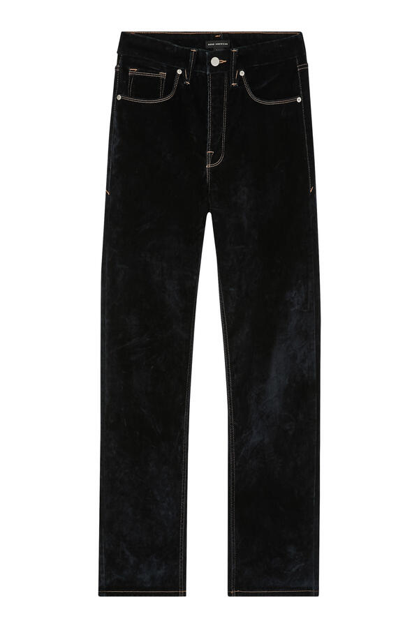 Good Icon Straight Velvet Denim Jeans