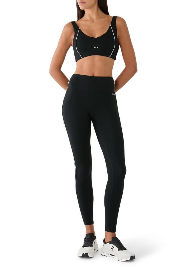 SkinLuxe Contrast Piping Sports Bra