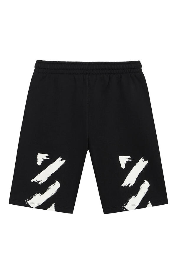 Kids Diagonal Paint Sweatshorts