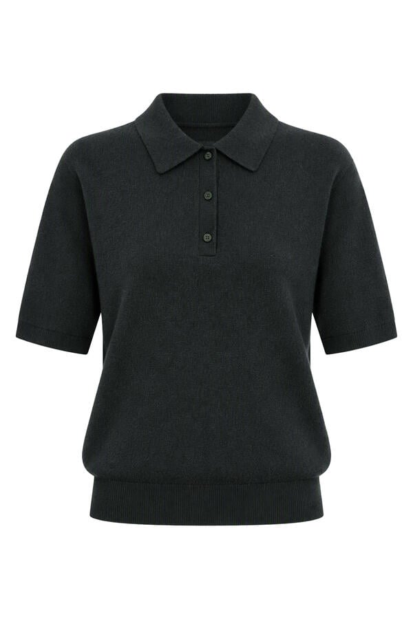 Wool-Cashmere Polo Jumper