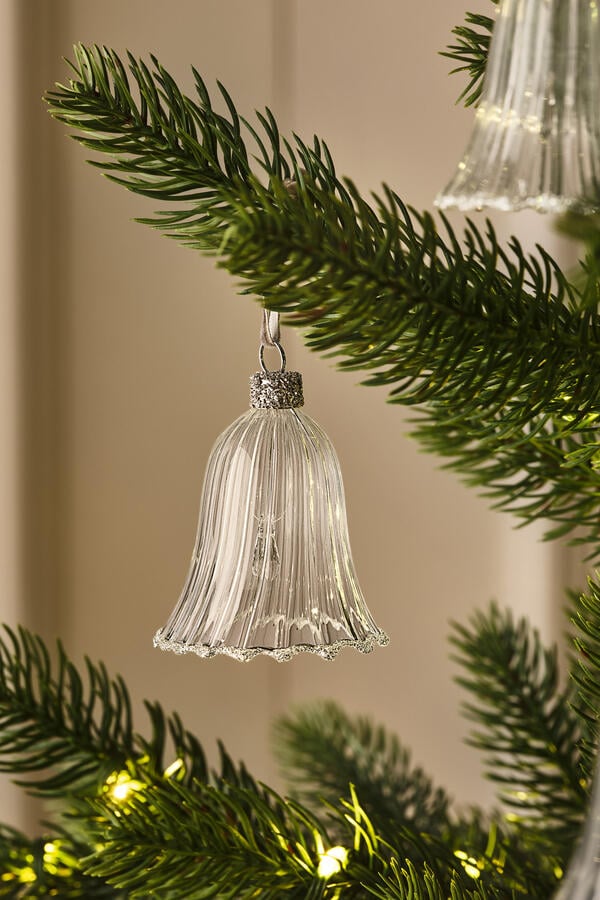 Glass Glitter Bell
