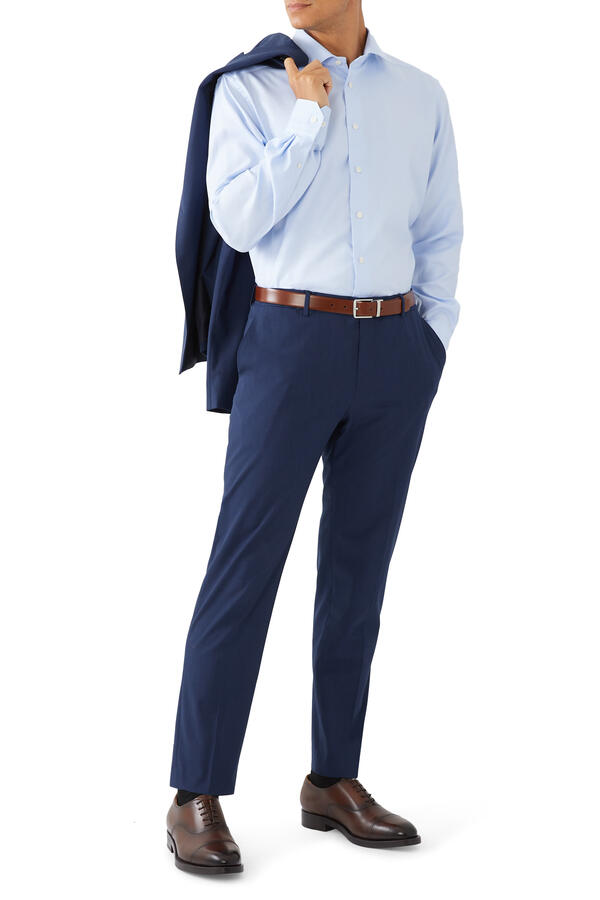 Solid Textured Twill Shirt 